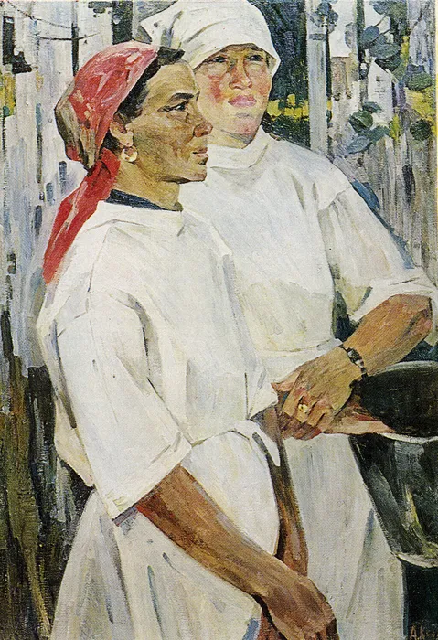 Кирчанов АН Доярки (Раздумье) 1964